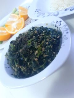 صورة لوصفة سبانخ 🥰🥰