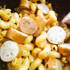 Stuffed Sausage Pasta A picture of Stuffed Sausage Pasta.