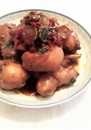 Foto resep 三杯鸡 three cup chicken 3 mangkok ayam
