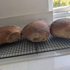 A picture of 2h easy quick rustic bread recipe.