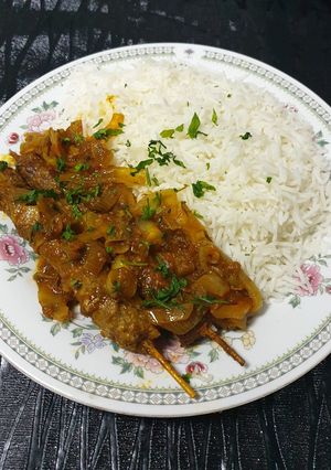 صورة لوصفة كباب بالصلصة 😋 🥓🥫