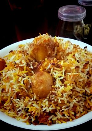 A picture of Aloo Dum Biriyani.
