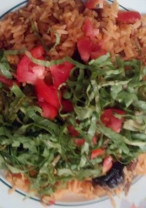 A picture of Jellof Rice.