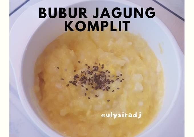 Bubur Jagung Komplit, mpasi 1y+