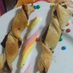 A picture of Nutella twist paratha.