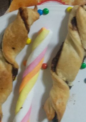 A picture of Nutella twist paratha.