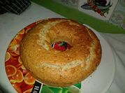 Una foto de budín de banana