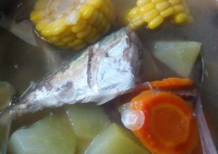 Sup ikan kembung asem pedas,masak megicom