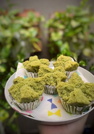 Foto resep Bolu Pandan Kukus GF, 1 telur tanpa dimixer