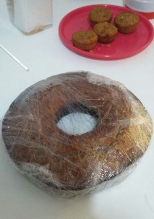Una foto de Budín de banana y semillas de girasol