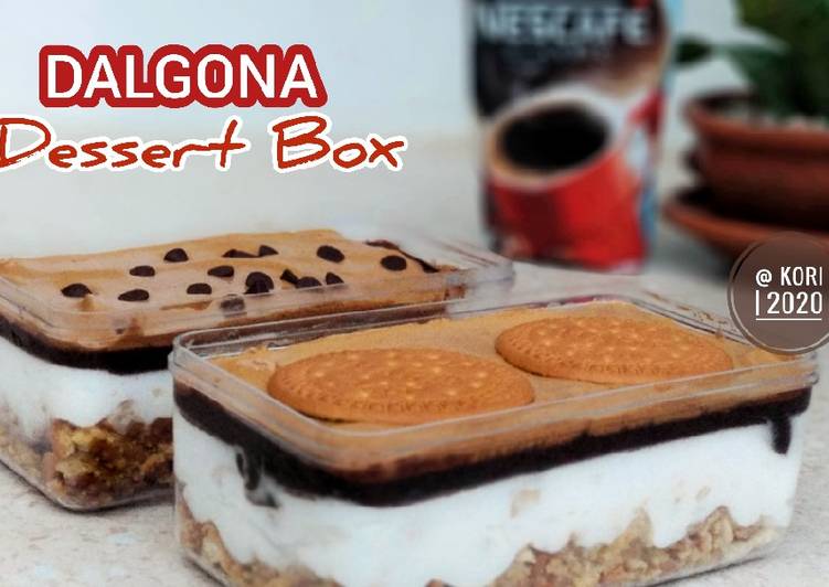 Resep Dalgona Dessert Box Yang Renyah