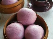 Gambar bakpao ubi ungu