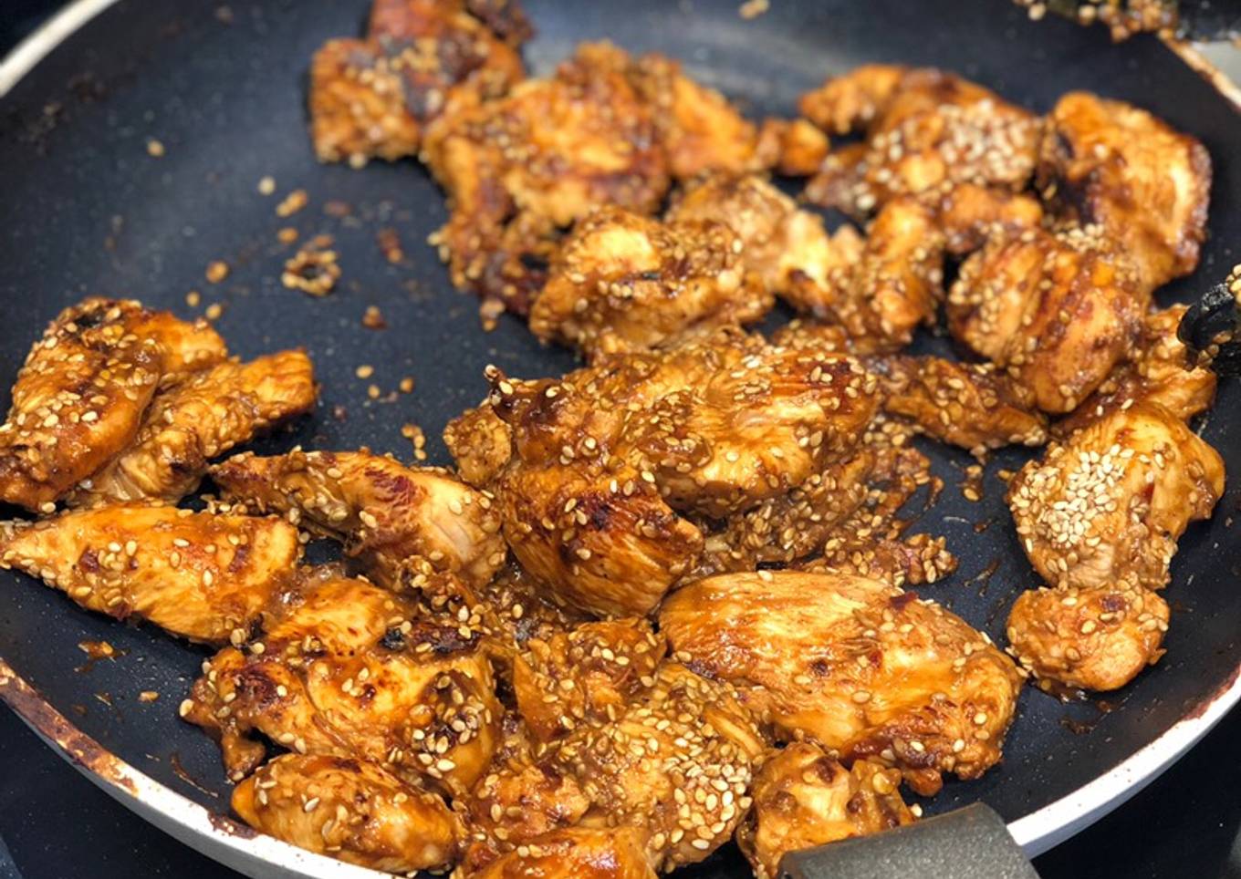 Miso and sesame chicken