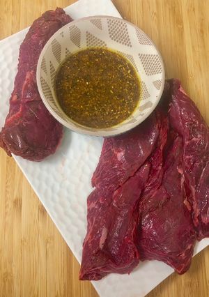 Une photo de Marinade viande rouge