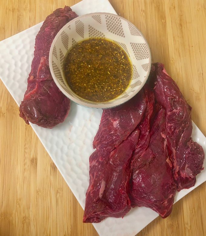 Une photo de Marinade viande rouge