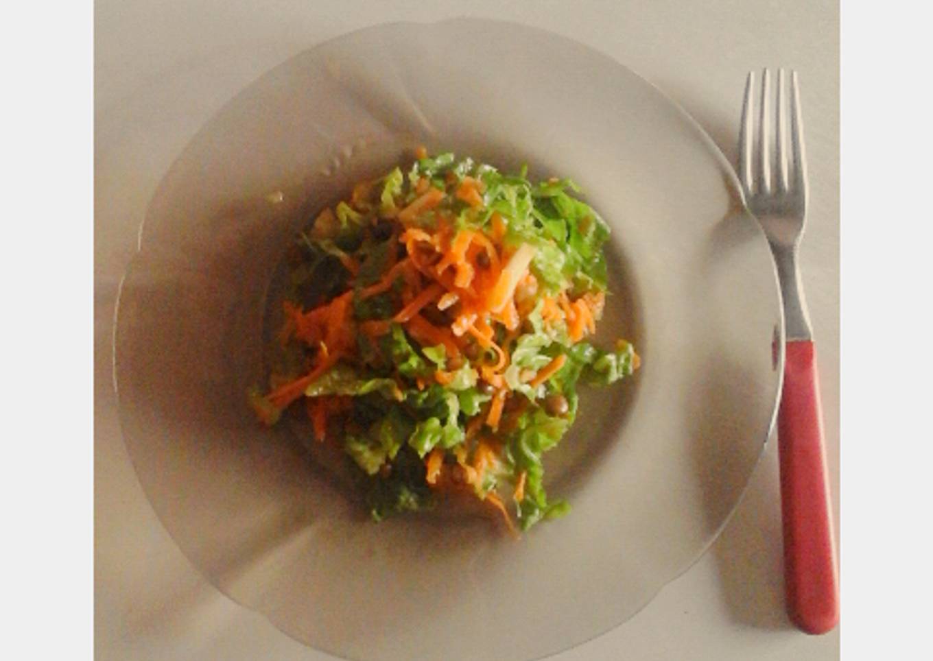 Ensalada de lentejas vegana