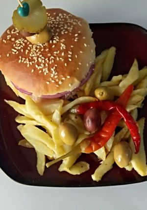 صورة لوصفة همبرڨر بأقل تكاليف