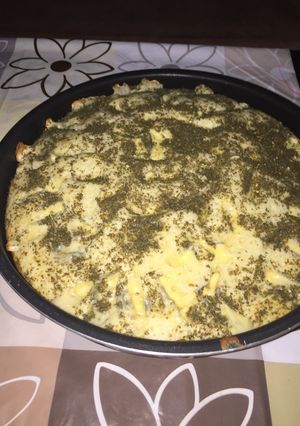 صورة لوصفة فطيره زعتر او كيكة مالحه بالزعتر