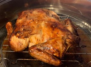 Una foto de Pollo borracho a la naranja - en horno a convección digital