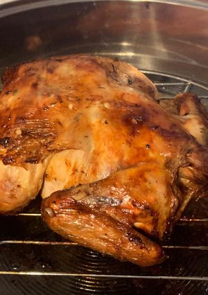 Una foto de Pollo borracho a la naranja - en horno a convección digital