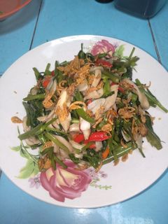 Foto resep Tumis kangkung+jamur tiram