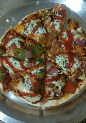 A picture of Veg pizza.