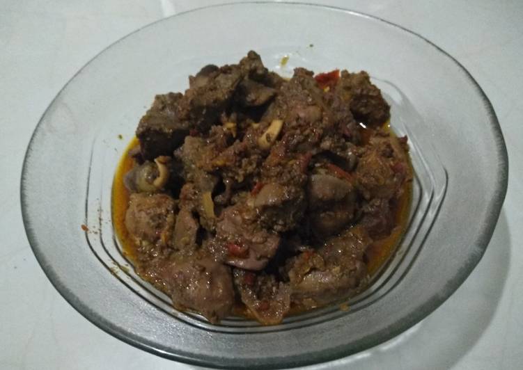 Hati & ampela bumbu pedas manis