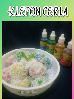 Foto resep 132. Klepon Rainbow Ceria (Takaran Sendok)