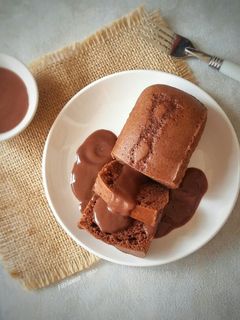 Foto resep Cake Kukus Milo Siram Fla Coklat