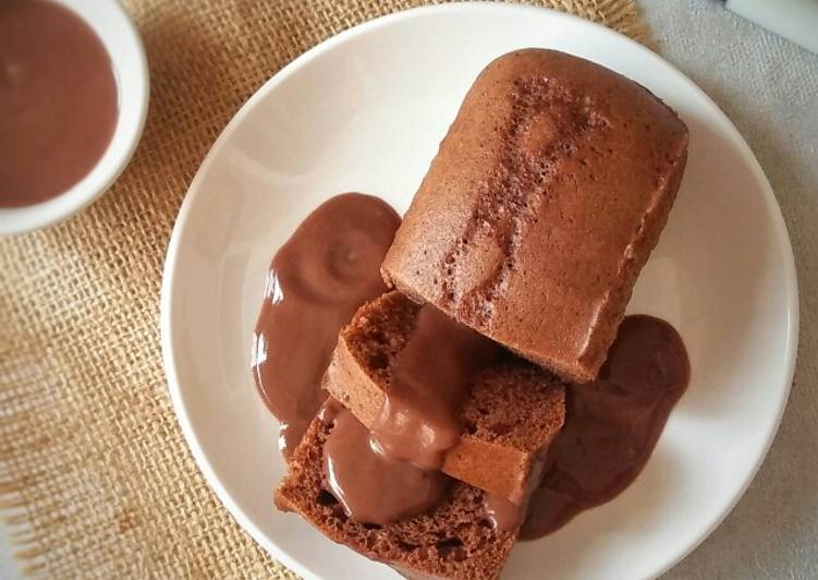 Cara Membuat Cake Kukus Milo Siram Fla Coklat Yang Nikmat