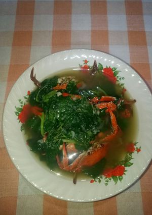 Foto resep Sayur bening bayam dan rajungan