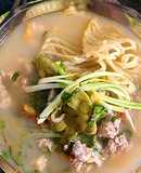 Phở sắn thịt băm sấu