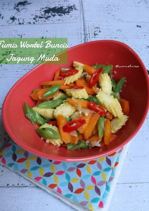 Foto resep Tumis Wortel Buncis JagungMuda