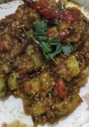 নিরামিষ বেগুন ভর্তা (niramish begun bharta recipe in Bengali) রেসিপির প্রধান ছবি