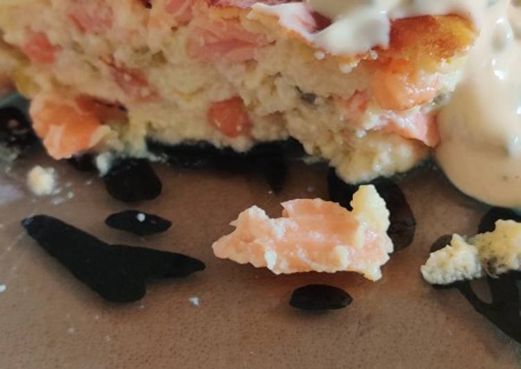 Comment Préparer Les Flan courgette saumon crevette avec sauce citronnée