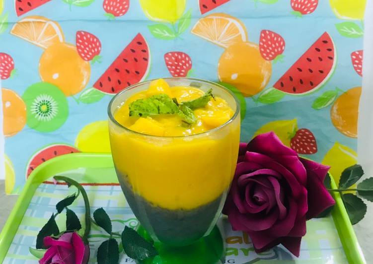 Chia seeds mango 🥭 pudding