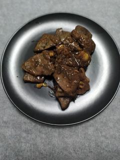 Una foto de Hígado de ternera encebollado