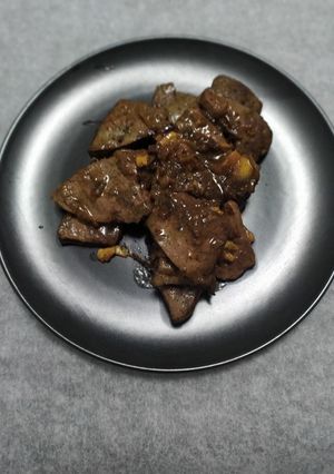 Una foto de Hígado de ternera encebollado