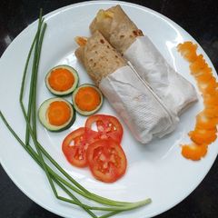 Chapati Chips Roll A picture of Chapati Chips Roll.