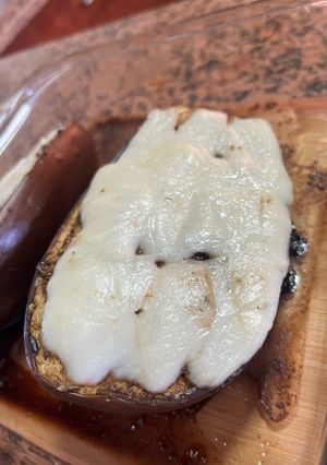 Una foto de Berenjena asada al horno