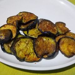 Masala fried baingan A picture of Masala fried baingan.