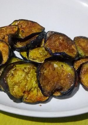 A picture of Masala fried baingan.