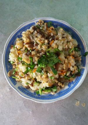 Hình của món Xôi xéo chay.