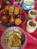 Stuffed Gulab jam with coconut jaggery