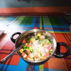 A picture of How to make:Fruit soup.