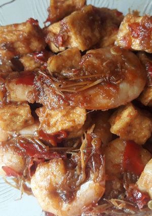 Foto resep Udang tahu sambel trasi