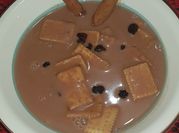 Una foto de leche evaporada de coco