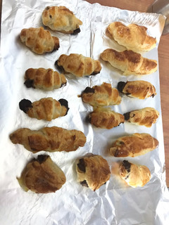 Una foto de Croissant de hojaldre (con Nocilla)