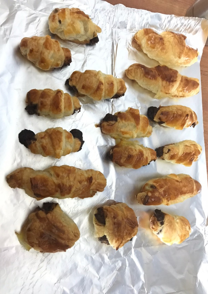 Una foto de Croissant de hojaldre (con Nocilla)