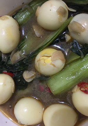 Foto resep Tumis Sawi Hijau Telor Puyuh